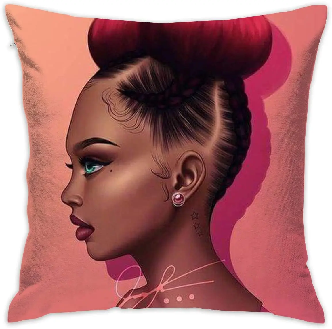 Hugging pillowcase African American beautiful girl pillowcase decorative pillowcase with zipper cushion cover
Hugging pillowcase African American beautiful girl pillowcase decorative pillowcase with zipper cushion cover