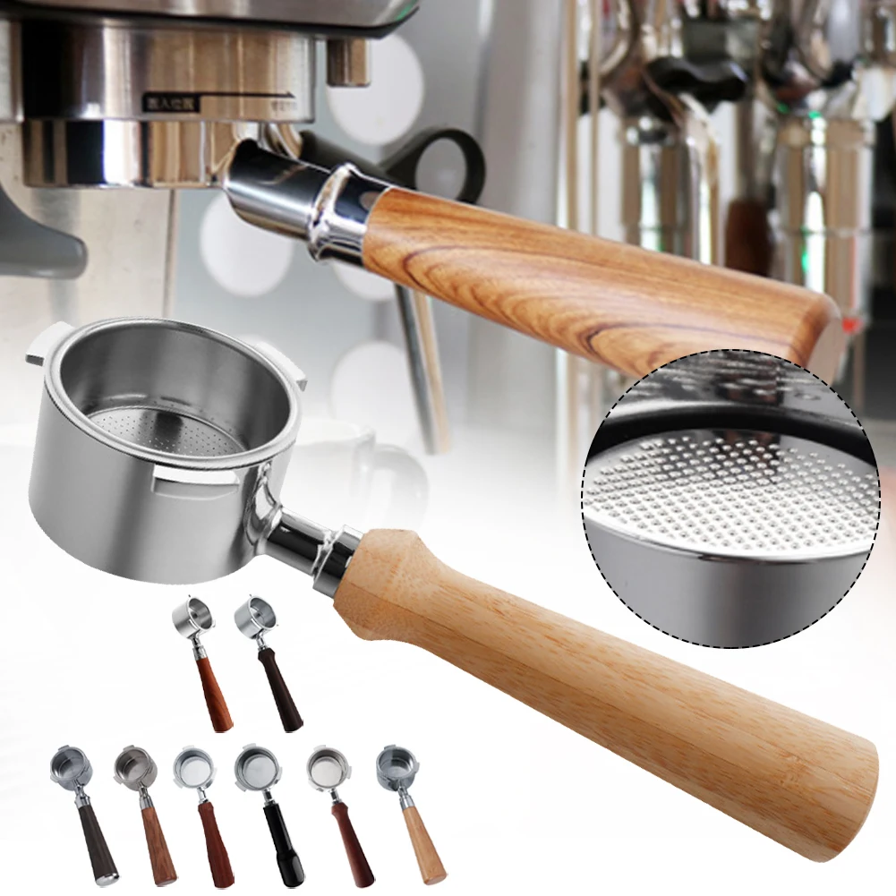 51mm Coffee Machine Handle Bottomless Portafilter Three-Ear Wooden Handle for Delonghi EC685 ECP3420 EC680 Filter Basket Include
51mm Coffee Machine Handle Bottomless Portafilter Three-Ear Wooden Handle for Delonghi EC685 ECP3420 EC680 Filter Basket Include