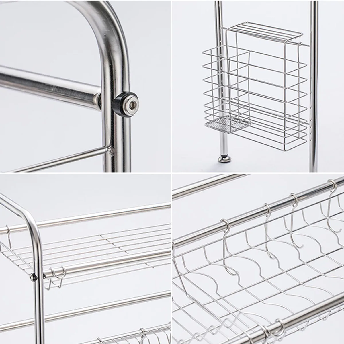 2Tier Stainless Steel Kitchen Shelf Organizer Dishes Drying Rack Over Sink Drain Rack Kitchen Storage Countertop Utensils Holder
2Tier Stainless Steel Kitchen Shelf Organizer Dishes Drying Rack Over Sink Drain Rack Kitchen Storage Countertop Utensils Holder