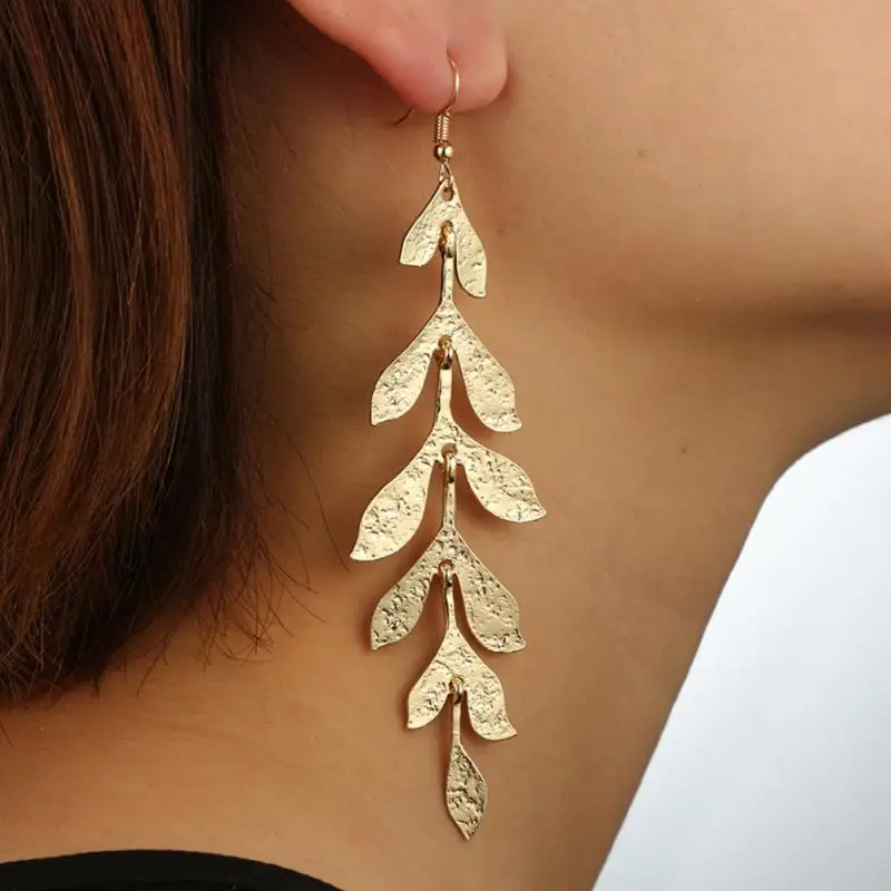 2022 Retro Golden Metal Leaf Stud Earrings Geometric Irregular Plant Earring For Women Girls Party Travel Jewelry
2022 Retro Golden Metal Leaf Stud Earrings Geometric Irregular Plant Earring For Women Girls Party Travel Jewelry