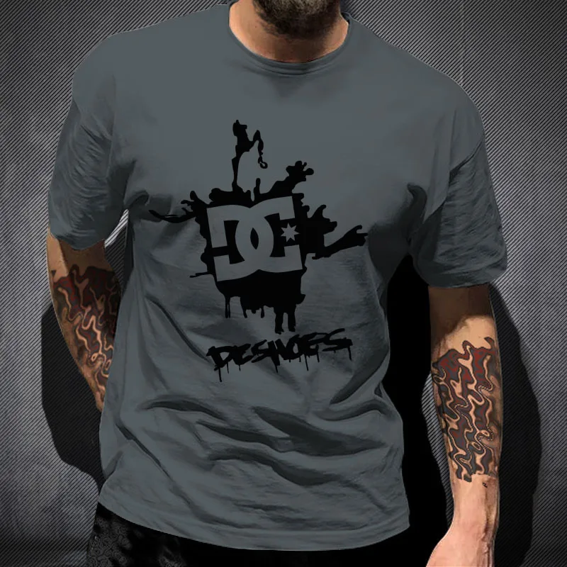 Summer Clothes Oversized T-shirt DC Men's Pure Cotton Quality Printing 100% Pure Cotton tees Men's Sports Leisure Tops 
Summer Clothes Oversized T-shirt DC Men's Pure Cotton Quality Printing 100% Pure Cotton tees Men's Sports Leisure Tops