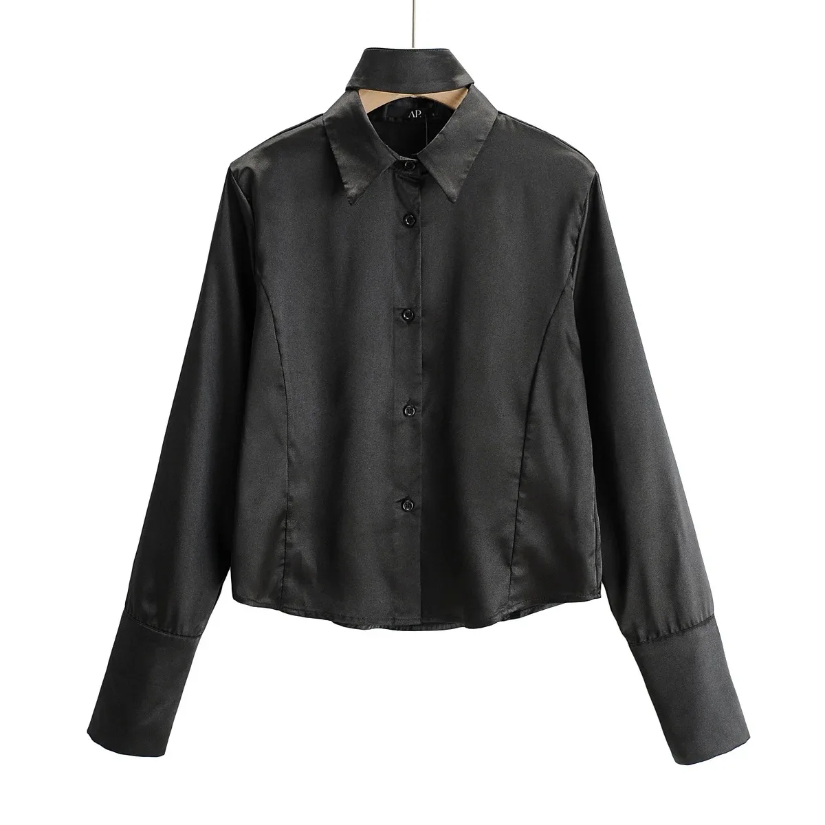 TVVOVVIN Spring New Women's Fashion Laple Long Sleeve Shirt Solid Color Simple Casual Loose All-match Satin Top DEY0 
TVVOVVIN Spring New Women's Fashion Laple Long Sleeve Shirt Solid Color Simple Casual Loose All-match Satin Top DEY0