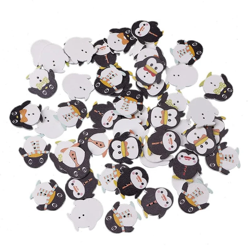 50Pcs 2 Holes Wooden Sewing Penguin Buttons Craft Scrapbooking DIY Arts Crafts Sewing 23×24cm
50Pcs 2 Holes Wooden Sewing Penguin Buttons Craft Scrapbooking DIY Arts Crafts Sewing 23×24cm