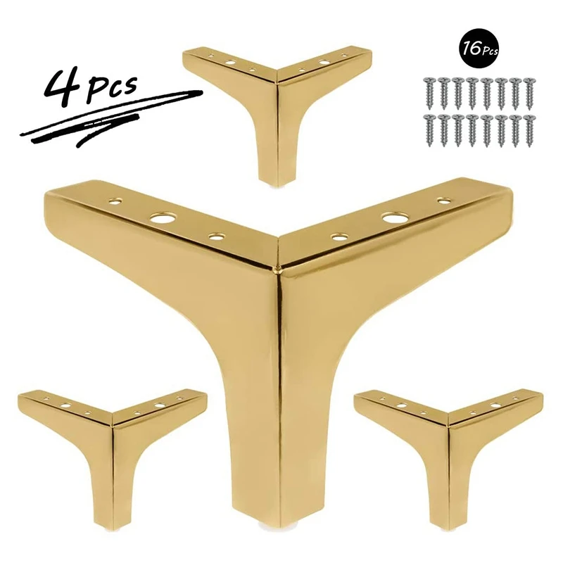 4Pcs 4-Inch Furniture Legs Modern Style Furniture Sofa Metal Rose Gold Triple-cornered Feet for Table Cabinet Cupboard
4Pcs 4-Inch Furniture Legs Modern Style Furniture Sofa Metal Rose Gold Triple-cornered Feet for Table Cabinet Cupboard