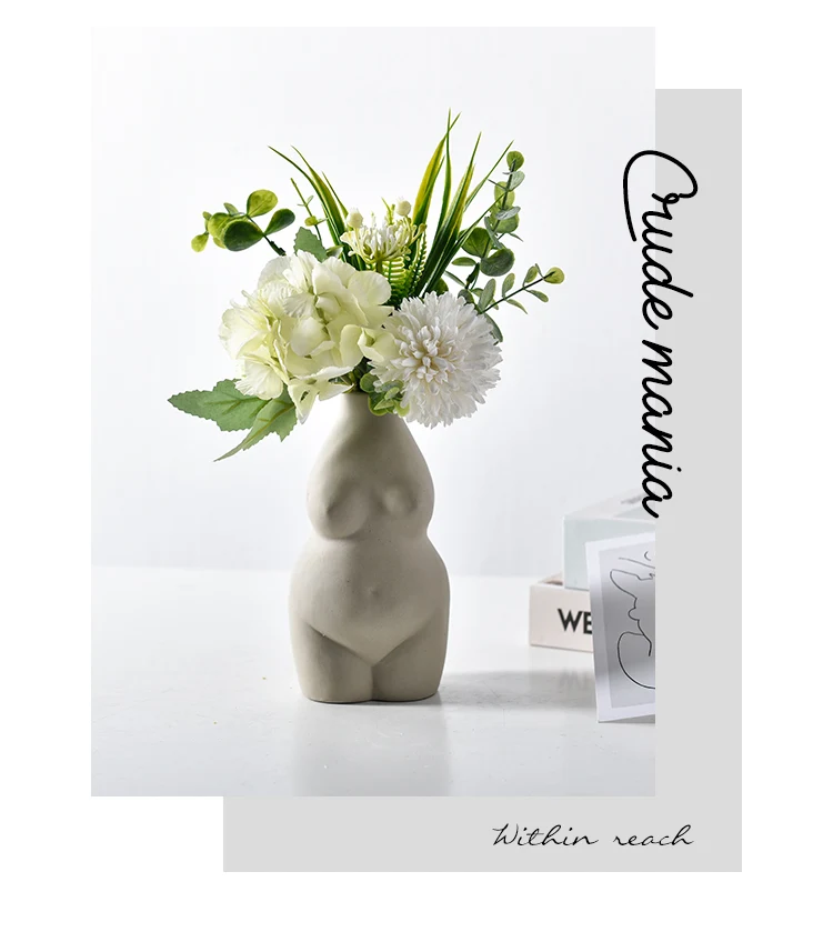 Body Art Bust Statue Flower Insert Ornaments Frosted Porcelain Crafts Creativity Vase Desk Decor Home Decoration
Body Art Bust Statue Flower Insert Ornaments Frosted Porcelain Crafts Creativity Vase Desk Decor Home Decoration