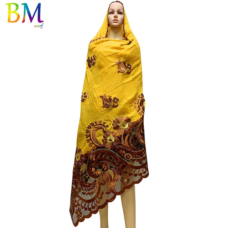 Muslim ladies headscarf embroidery craft, popular comfortable multi-color scarf headscarf, large size 210*110 cm BX114
Muslim ladies headscarf embroidery craft, popular comfortable multi-color scarf headscarf, large size 210*110 cm BX114