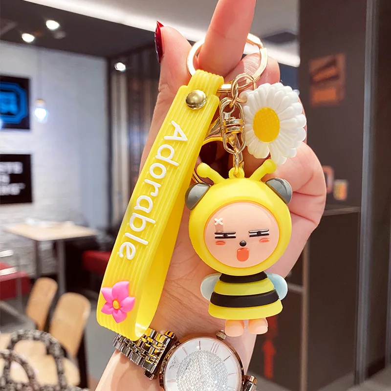 Cartoon Bee Insect Doll Key Chains Cute Children Gift Backpack Accessories Keyrings Fashion Men's Gift Car Keychain2021
Cartoon Bee Insect Doll Key Chains Cute Children Gift Backpack Accessories Keyrings Fashion Men's Gift Car Keychain2021