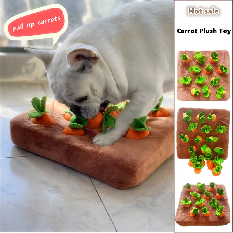 Dog Chew Plush Pulling The Radish Carrots Toy Durable Chew Puppy Toy for Dog Nose Work Mat Dogs Snuffle Mat
Dog Chew Plush Pulling The Radish Carrots Toy Durable Chew Puppy Toy for Dog Nose Work Mat Dogs Snuffle Mat