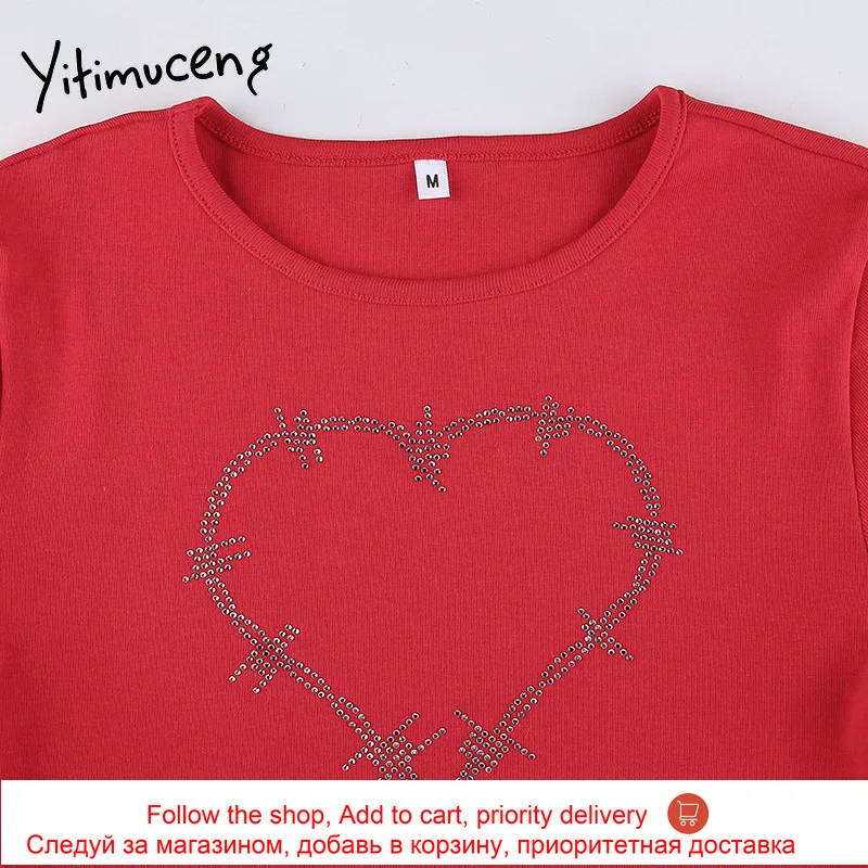 Yitimuceng Graphic Love T shirts Woman Sexy Print Crop Tops Skinny top Short Sleeve Tees O-Neck Clothes 2021 Summer Streetwear
Yitimuceng Graphic Love T shirts Woman Sexy Print Crop Tops Skinny top Short Sleeve Tees O-Neck Clothes 2021 Summer Streetwear