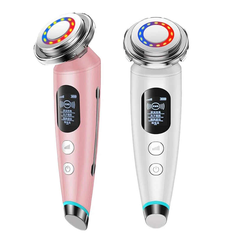 Ultrasonic EMS Facial Massager Face Rejuvenation Radio Mesotherapy Anti Aging Colored Light Ion Beauty Instrument
Ultrasonic EMS Facial Massager Face Rejuvenation Radio Mesotherapy Anti Aging Colored Light Ion Beauty Instrument