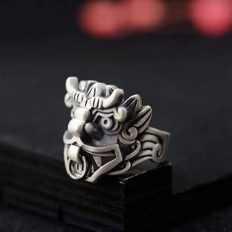 FNJ 925 Silver Dragon Taoti Ring for Women Jewelry 100% Original Pure S925 Silver Sterling Rings Animal Good Luck
FNJ 925 Silver Dragon Taoti Ring for Women Jewelry 100% Original Pure S925 Silver Sterling Rings Animal Good Luck