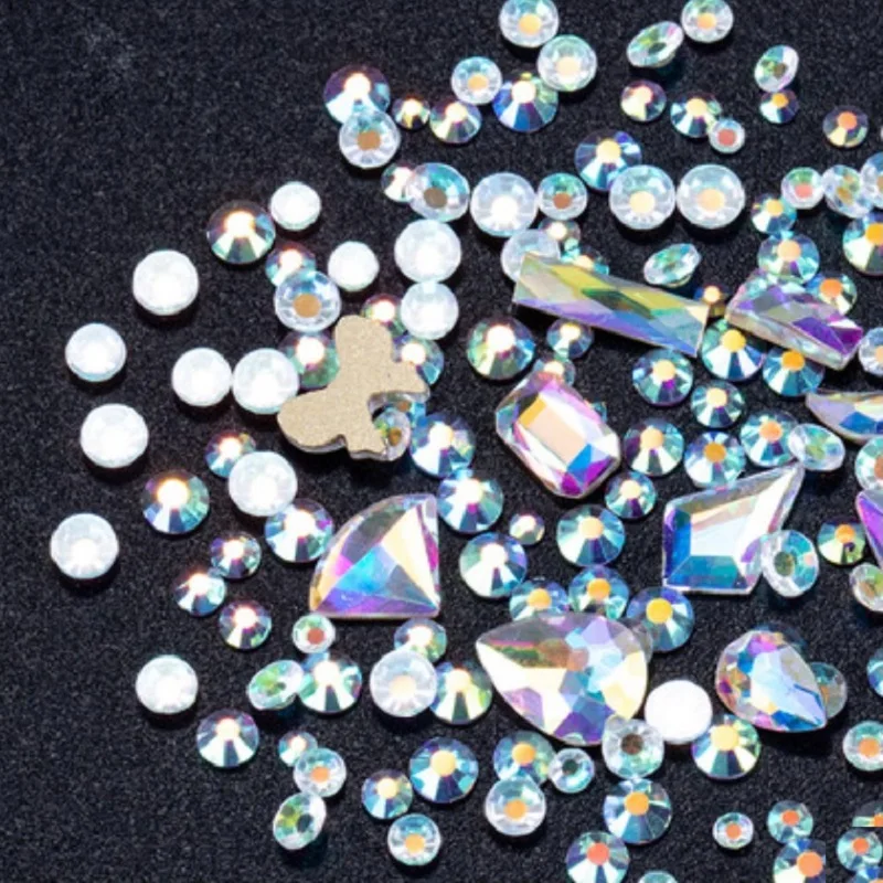Mix Shape AB Crystal Rhinestones Flatback Bulk Blingbox Rhinestones For Nails Glass Beads Glitter Nail Art Set Korean Nail Parts
Mix Shape AB Crystal Rhinestones Flatback Bulk Blingbox Rhinestones For Nails Glass Beads Glitter Nail Art Set Korean Nail Parts