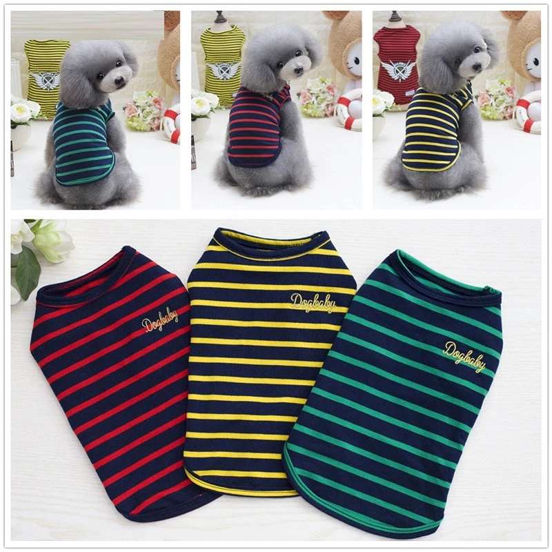 Cheap Dog Vest Striped Summer Pet Clothes for Dogs Cat Vest Shirt Clothing for Dogs Costume Small Medium Dog Chihuahua Yorkshire
Cheap Dog Vest Striped Summer Pet Clothes for Dogs Cat Vest Shirt Clothing for Dogs Costume Small Medium Dog Chihuahua Yorkshire