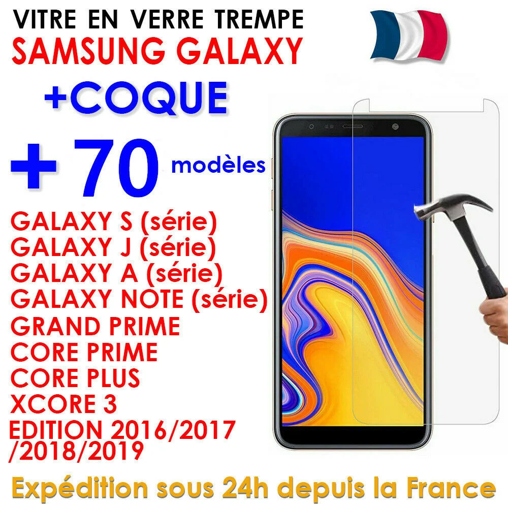 FILM VERRE TREMP PROTECTION + COQUE FOR SAMSUNG S10 S9 S8 J4 J5 J6 A5 A7 A8 A10 20e
FILM VERRE TREMP PROTECTION + COQUE FOR SAMSUNG S10 S9 S8 J4 J5 J6 A5 A7 A8 A10 20e