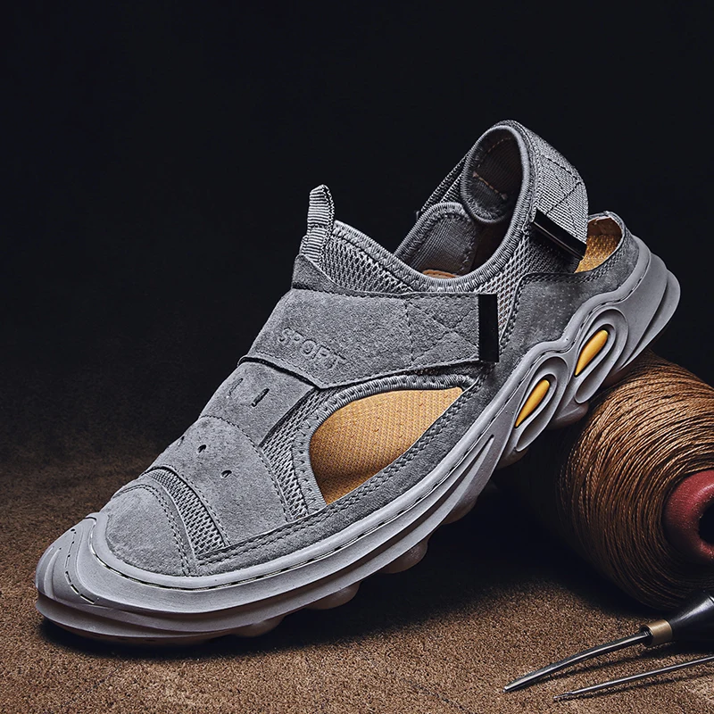 Sandale Homme Cuir; Мужская повседневная обувь; Кроссовки; Сезон лето Модные светильник дышащая 2020 лезвие летние сандалии защитная сетка; Мужская об...
Sandale Homme Cuir; Мужская повседневная обувь; Кроссовки; Сезон лето Модные светильник дышащая 2020 лезвие летние сандалии защитная сетка; Мужская об...