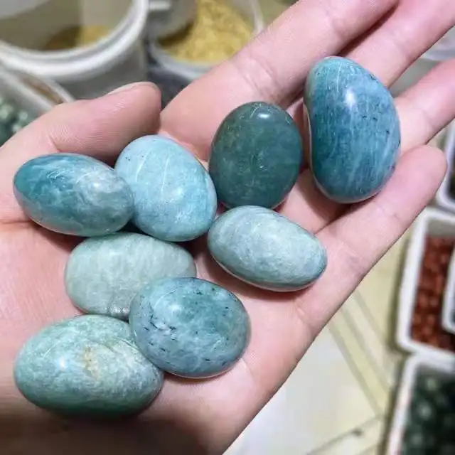 20mm-27mm Natural Polished Oval Shape Amazonite Tumbled Healing Crystal Stone 200G
20mm-27mm Natural Polished Oval Shape Amazonite Tumbled Healing Crystal Stone 200G