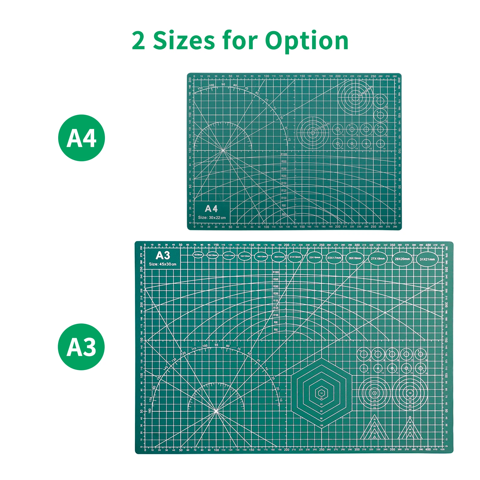 A3Self Healing Cutting Mat Double-sided Non-slip PVC Cutting Board with G rid Lines Angles Design 3mm Thickness for Scrapbooking
A3Self Healing Cutting Mat Double-sided Non-slip PVC Cutting Board with G rid Lines Angles Design 3mm Thickness for Scrapbooking