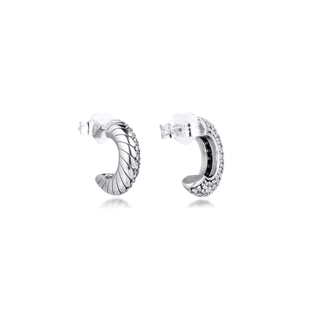 100% Real 925 Sterling Silver Earrings PAVE Snake Chain Pattern Hoop Earrings For Women Silver 925 Jewelry 2020 Bijouterie Ne
100% Real 925 Sterling Silver Earrings PAVE Snake Chain Pattern Hoop Earrings For Women Silver 925 Jewelry 2020 Bijouterie Ne