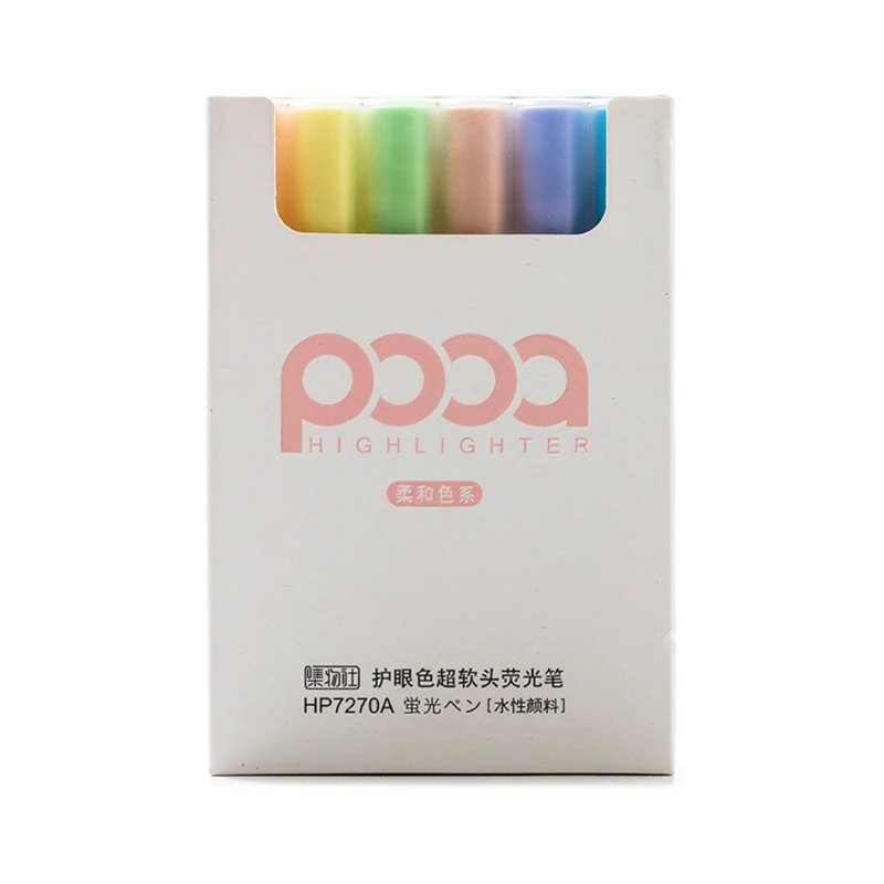 Pack of 6 Cute Highlighters Pen Art Markers Pen Set Portable Artist Markers Pens
Pack of 6 Cute Highlighters Pen Art Markers Pen Set Portable Artist Markers Pens
