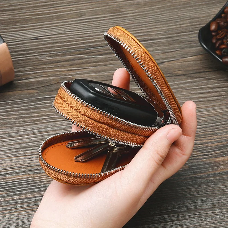 Key Case Men's PU Leather Double Zipper Multi-Function Car Key Case Female Business 
Key Case Men's PU Leather Double Zipper Multi-Function Car Key Case Female Business