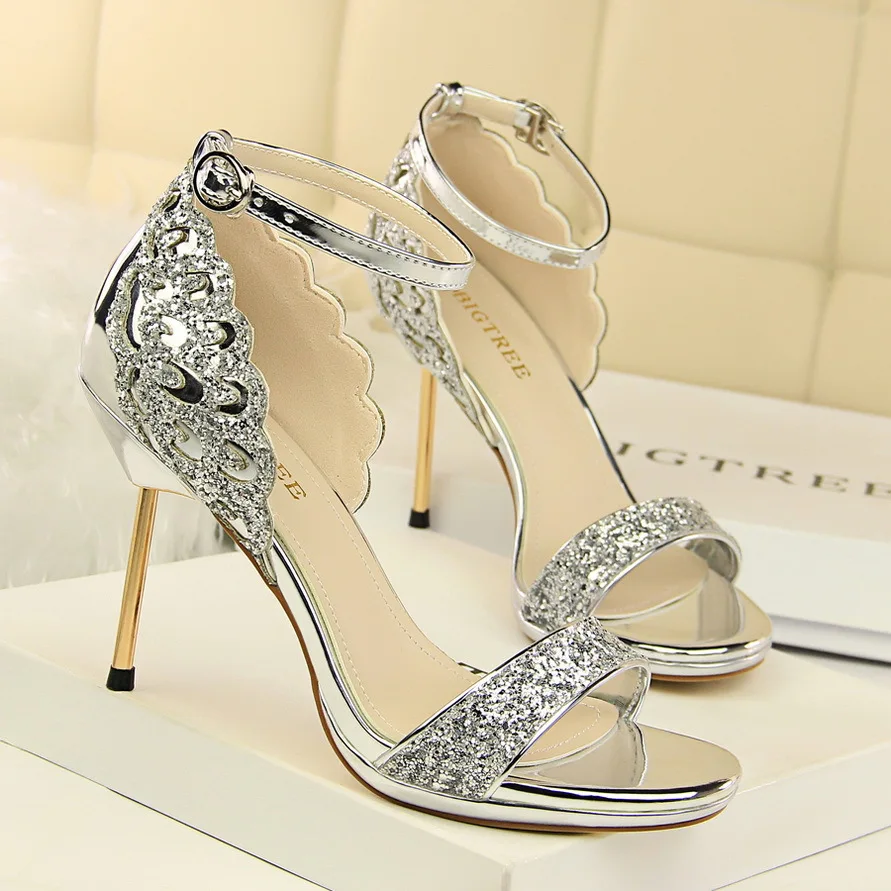 Summer Sandals Women Sexy Thin High Heel Female Fashion Bling Wedding Shoes Sandalia Feminina Open Toe Women Sandals Party Pumps
Summer Sandals Women Sexy Thin High Heel Female Fashion Bling Wedding Shoes Sandalia Feminina Open Toe Women Sandals Party Pumps