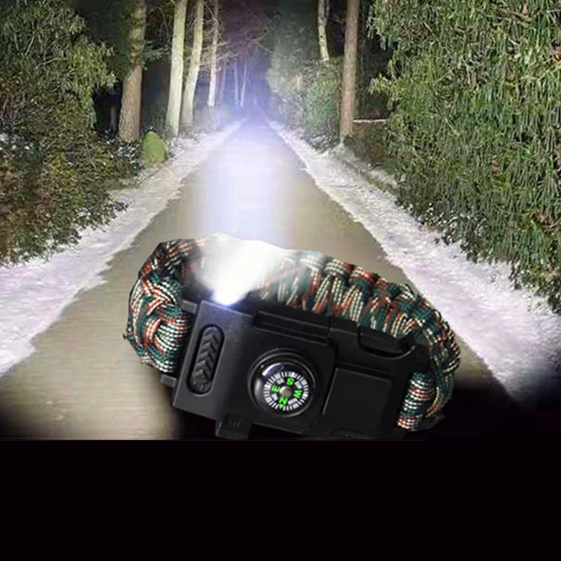 LED Emergency 550 Paracord Bracelet Multi Functional Light Compass Knife Camping Hiking First Aid Bracelet 25cm Hand Made Watch
LED Emergency 550 Paracord Bracelet Multi Functional Light Compass Knife Camping Hiking First Aid Bracelet 25cm Hand Made Watch