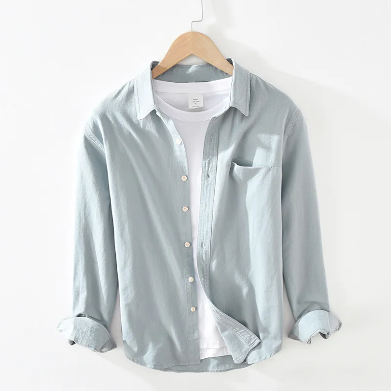 Camisas Para Hombre 2021 новая простая и универсальная хлопковая рубашка мужская повседневная с длинным рукавом мужская одежда
Camisas Para Hombre 2021 новая простая и универсальная хлопковая рубашка мужская повседневная с длинным рукавом мужская одежда
