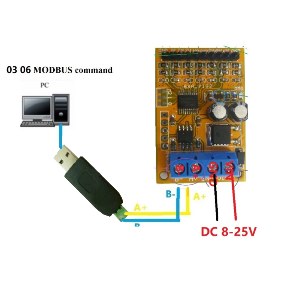 DC8-25V RS485 Voltage Signal Acquisition Converter Module 7 Channel Voltage Transmitters Signal Conversion Conditioning Board
DC8-25V RS485 Voltage Signal Acquisition Converter Module 7 Channel Voltage Transmitters Signal Conversion Conditioning Board