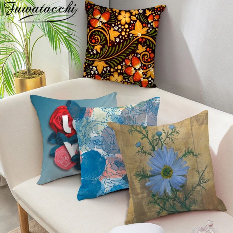 Fuwatacchi Russian Flower Printed Cushion Covers Love Pillow Cover Polyester Pillowcase for Home Sofa Decorative Pillows 45*45cm
Fuwatacchi Russian Flower Printed Cushion Covers Love Pillow Cover Polyester Pillowcase for Home Sofa Decorative Pillows 45*45cm