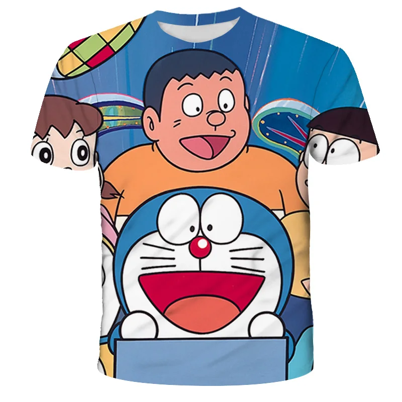 Summer Cartoon Robot Cat Doraemon Print Pattern Clothes DIY Kids T-shirt Boy Girl Fashion T-shirt Pink Boy Clothes Girl Clothes
Summer Cartoon Robot Cat Doraemon Print Pattern Clothes DIY Kids T-shirt Boy Girl Fashion T-shirt Pink Boy Clothes Girl Clothes