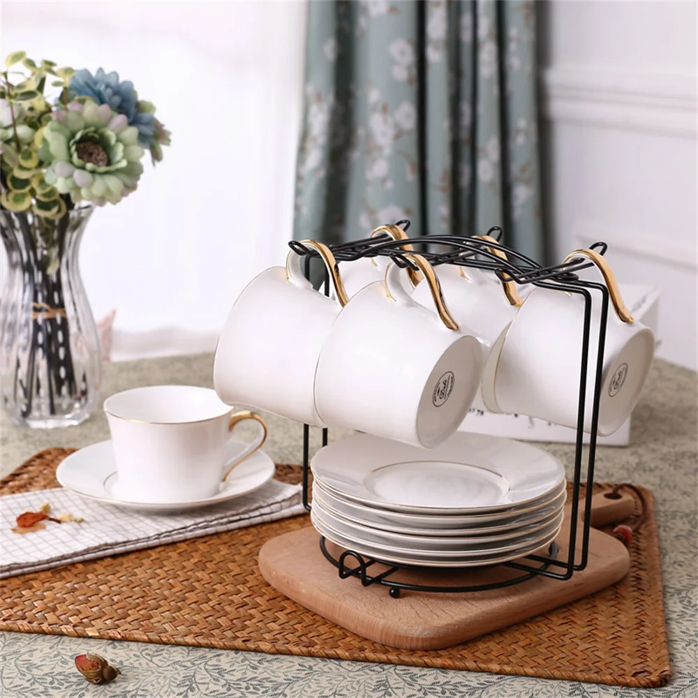 6 Cups Metal Iron Cup Drain Shelf Coffee Mug Tree Stand Cup Hanging Rack Holder Kitchen Tidy Storage Multifunction Desktop Shelf
6 Cups Metal Iron Cup Drain Shelf Coffee Mug Tree Stand Cup Hanging Rack Holder Kitchen Tidy Storage Multifunction Desktop Shelf