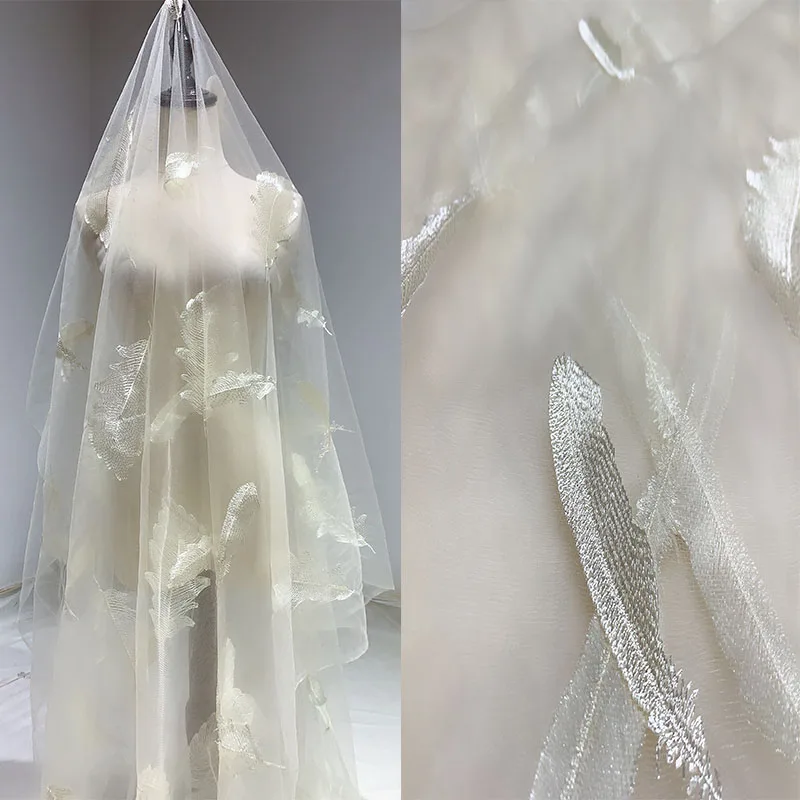 Embroidered three-dimensional net gauze fabric lace wedding dress bed curtain embroidered dress window screen apparel fabric
Embroidered three-dimensional net gauze fabric lace wedding dress bed curtain embroidered dress window screen apparel fabric