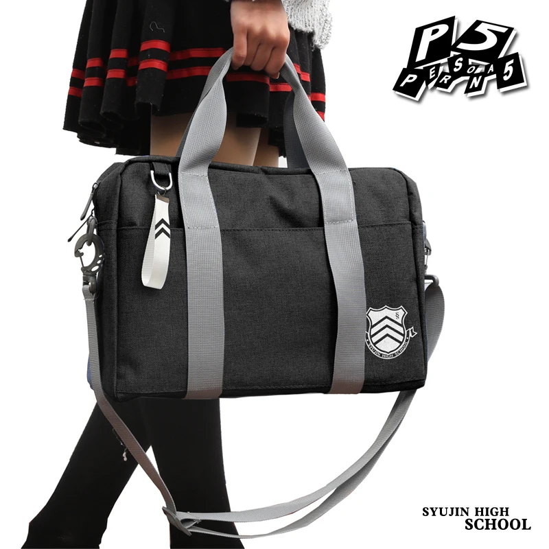

Persona 5 P5 Syujin Gakuen High School JK Bag Japan Anime Uniform Oxford Shoulder Bags Messenger Bag Student Bookbag Handbag