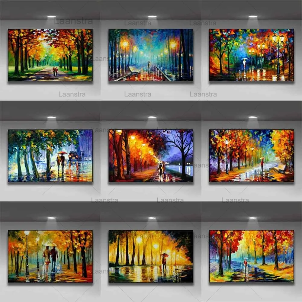 Landscape Oil Painting Rain Light Street Scenery Lovers Art Canvas Painting Living Room Corridor Office Home Decoration Mural
Landscape Oil Painting Rain Light Street Scenery Lovers Art Canvas Painting Living Room Corridor Office Home Decoration Mural