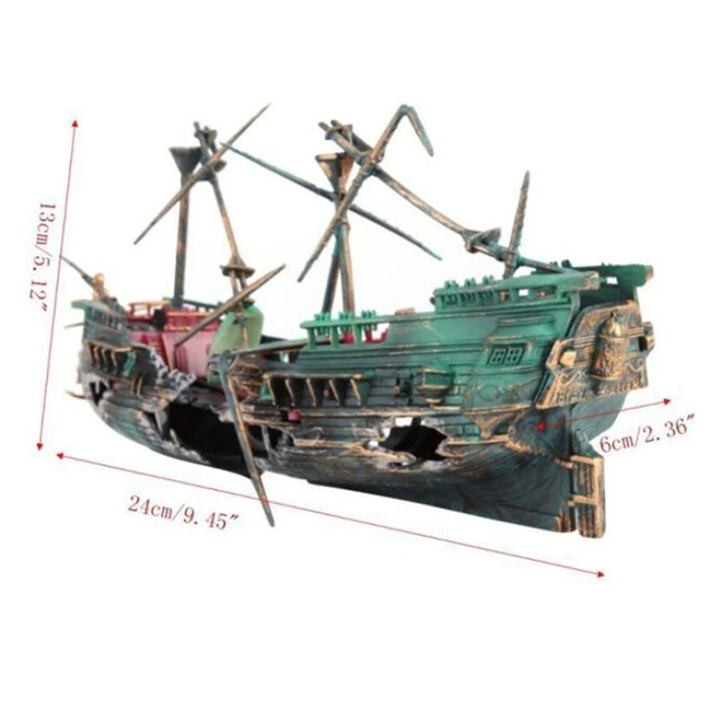 Hot Aquarium Fish Tank Landscape Pirate Ship Wreck Ship Decor Resin Boat Ornament Aquarium Accessories Decoration
Hot Aquarium Fish Tank Landscape Pirate Ship Wreck Ship Decor Resin Boat Ornament Aquarium Accessories Decoration