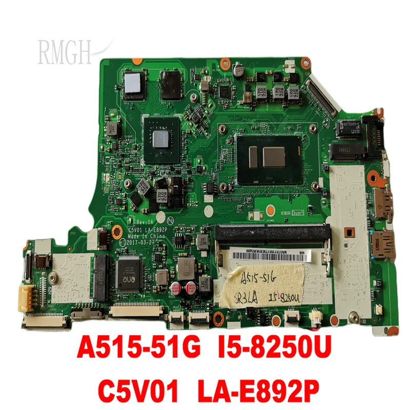 

LA-E892P Original for ACER A515-51G laptop motherboard A515-51G I5-8250U C5V01 tested good free shipping