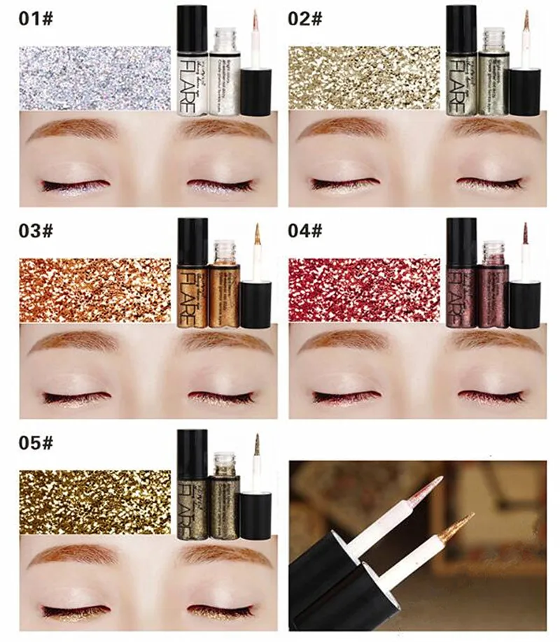 Professional New Shiny Eye Liners Cosmetics for Women Pigment Silver Rose Gold Color Liquid Glitter Eyeliner Cheap Makeup Beauty
Professional New Shiny Eye Liners Cosmetics for Women Pigment Silver Rose Gold Color Liquid Glitter Eyeliner Cheap Makeup Beauty