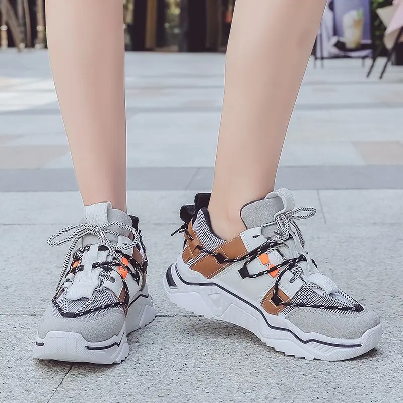 LLOGAI Casual Vulcanize Shoes Women Platform Chunky Sneakers Lace-up Luxury Designer Female Fashion Sneakers Zapatillas Mujer
LLOGAI Casual Vulcanize Shoes Women Platform Chunky Sneakers Lace-up Luxury Designer Female Fashion Sneakers Zapatillas Mujer