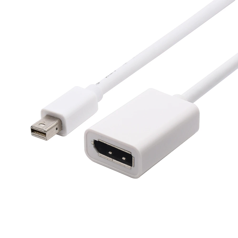 DisplayPort Mini DP male to DP DisplayPort Female Cable 20cm white color for PC laptop Displays Monitors
DisplayPort Mini DP male to DP DisplayPort Female Cable 20cm white color for PC laptop Displays Monitors