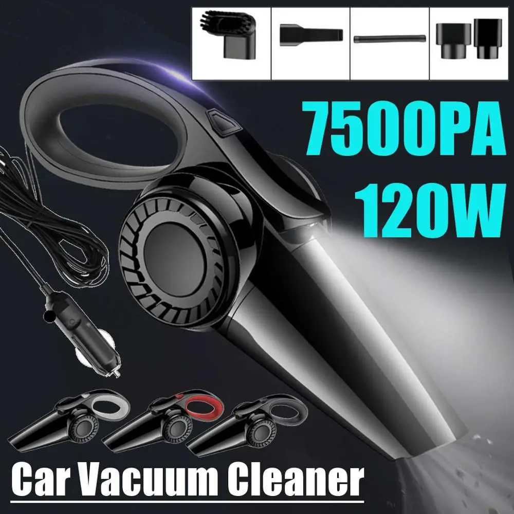 120W 7500pa Car Vacuum Cleaner High Suction For Car Wet And Dry dual-use Vacuum Cleaner Handheld 12V Mini Car Vacuum Cleaner
120W 7500pa Car Vacuum Cleaner High Suction For Car Wet And Dry dual-use Vacuum Cleaner Handheld 12V Mini Car Vacuum Cleaner
