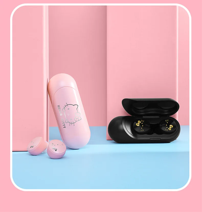 Pink HelloKitty WIreless Bluetooth Earphone With Charging Case Smart Touch HiFi Earphone Mini Headset Noise Reduction Earphones
Pink HelloKitty WIreless Bluetooth Earphone With Charging Case Smart Touch HiFi Earphone Mini Headset Noise Reduction Earphones