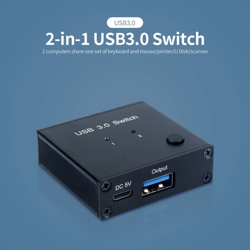 2021 New USB 3.0 Switch Selector 2 Computers Sharing 1 USB Devices For Keyboard Mouse Printer Scanner USB Disk
2021 New USB 3.0 Switch Selector 2 Computers Sharing 1 USB Devices For Keyboard Mouse Printer Scanner USB Disk