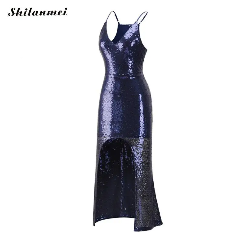 2020 Spring Summer Evening Women Party Dress Front Slit Sequin Dress Women Spaghetti Strap Sexy Slim Mermaid Dress Vestidos
2020 Spring Summer Evening Women Party Dress Front Slit Sequin Dress Women Spaghetti Strap Sexy Slim Mermaid Dress Vestidos
