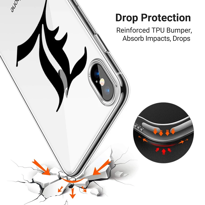 Чехол для телефона с японским аниме символом Iphone 12 11 Pro X Xs Max XR 7 8 Plus HxH атака на