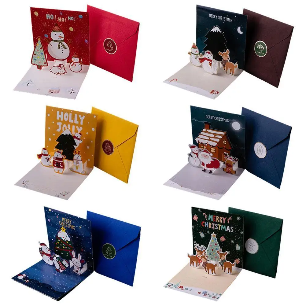 3D Up Christmas Card Santa Claus Snowman Blessing Message Card NewYear Card Postcard Thank You Card Holiday Greeting Card
3D Up Christmas Card Santa Claus Snowman Blessing Message Card NewYear Card Postcard Thank You Card Holiday Greeting Card