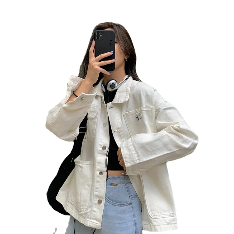 4 Color New Spring Vintage Denim Jacket Female Small Badge Multi-pocket Women Jackets Harajuku Kawaii Oversized Coat Mujer
4 Color New Spring Vintage Denim Jacket Female Small Badge Multi-pocket Women Jackets Harajuku Kawaii Oversized Coat Mujer