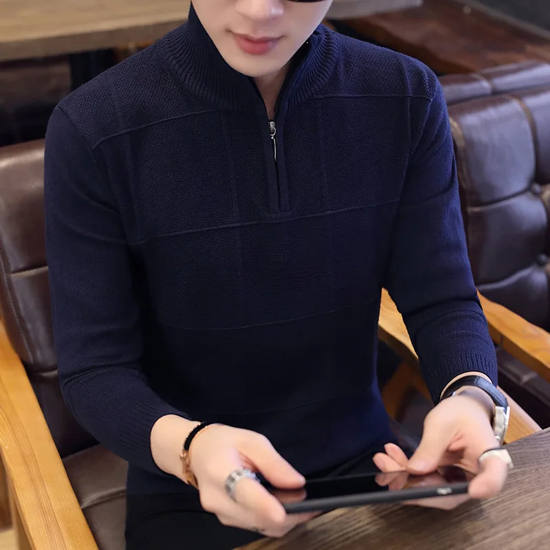 Beige Grey Black Navy Sweaters Mens Long Sleeve Winter Pullovers Casual Turtleneck Solid New Fashion Men Sweater
Beige Grey Black Navy Sweaters Mens Long Sleeve Winter Pullovers Casual Turtleneck Solid New Fashion Men Sweater