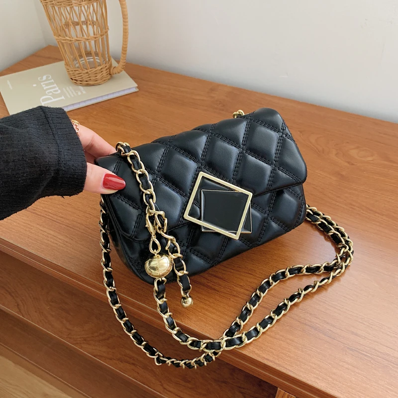 Клетчатая черная сумка на плечо, женские модные сумки для женщин, роскошные высококачественные мини сумки через плечо с золотыми шариками и...
Клетчатая черная сумка на плечо, женские модные сумки для женщин, роскошные высококачественные мини сумки через плечо с золотыми шариками и...