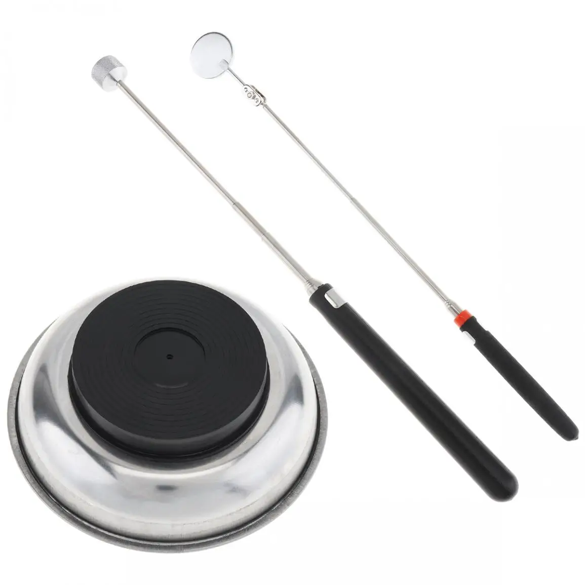 3pcs Magnetic Tool Set with Magnetic Pick-up Tool and Diameter mirror and Magnetic Parts Tray
3pcs Magnetic Tool Set with Magnetic Pick-up Tool and Diameter mirror and Magnetic Parts Tray