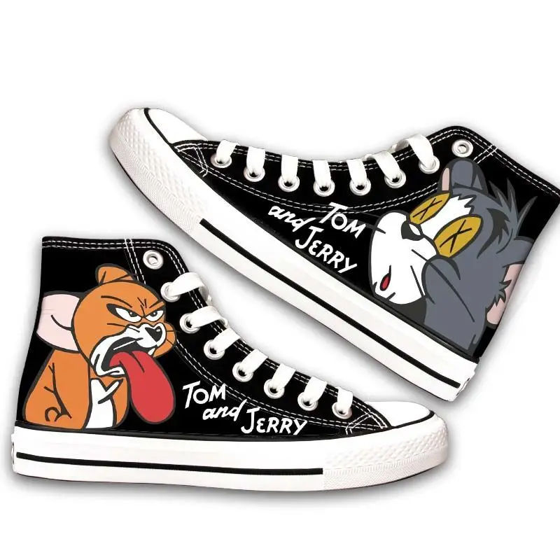 Mouse Cartoon Jerry Hot Fashion Cat Funny Tom Casual Canvas Shoes High Top Breathable Lightweight Sneakers 3D Printed Men Women
Mouse Cartoon Jerry Hot Fashion Cat Funny Tom Casual Canvas Shoes High Top Breathable Lightweight Sneakers 3D Printed Men Women